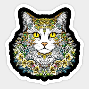 Kitty Glam Tropical Floral Sticker